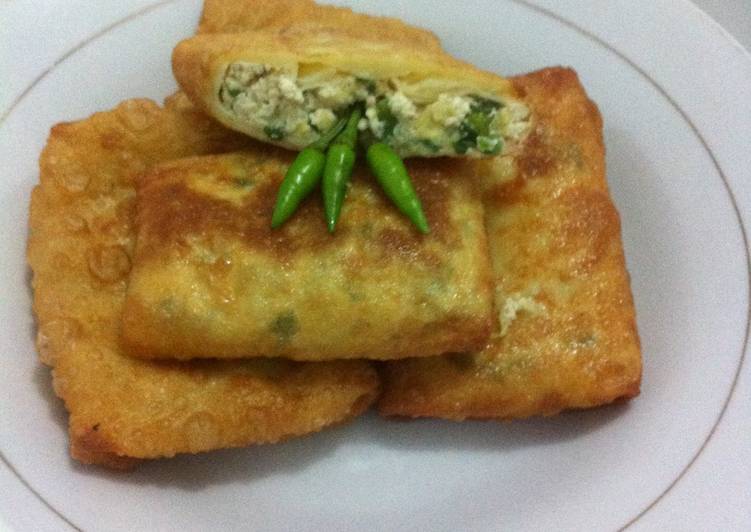 resep makanan Lumpia isian tahu kentang dan kol