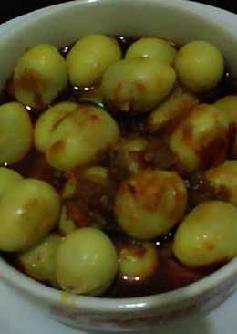 Balado telur puyuh pedas gurih