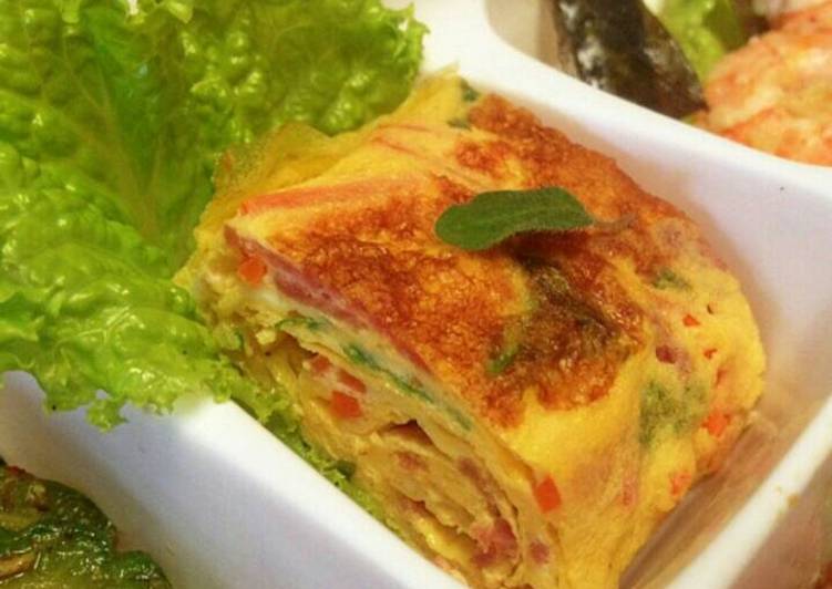 Resep Telur dadar Jepang (Tamagoyaki)