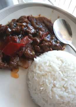 Nasi sapi lada hitam