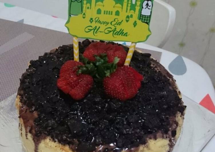 gambar untuk resep Souffle Oreo Blueberry Cheese Cake