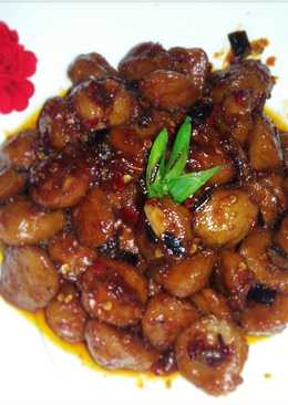 Bakso pedas saus tiram