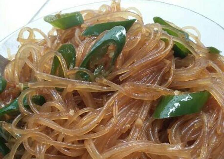 Mie senar lethek cabe ijo foto resep utama