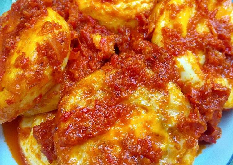 Telur Ceplok Balado Telur Ceplok Balado