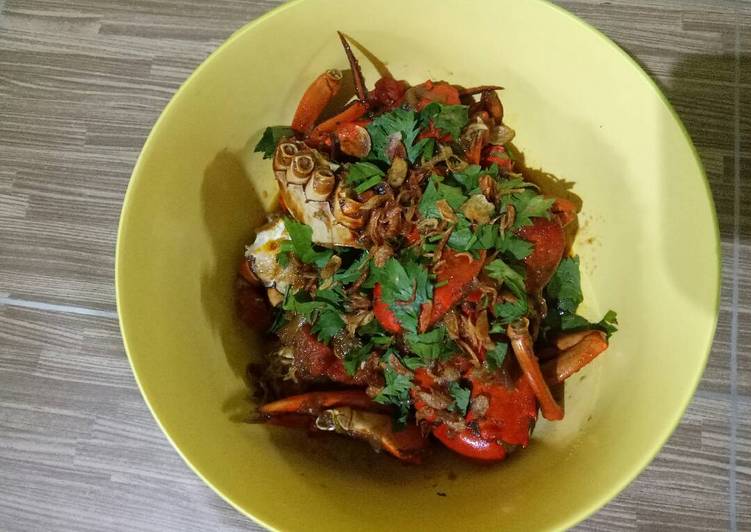 gambar untuk cara membuat Kepiting Asam Manis Pedas Saos Tiram