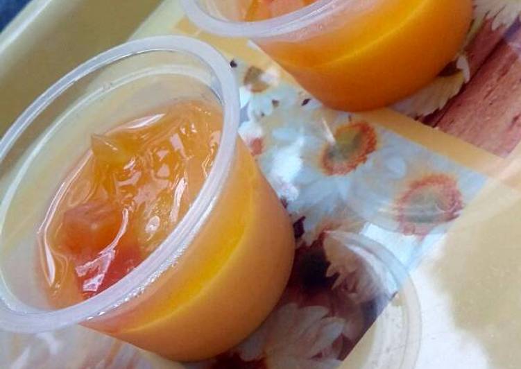 resep masakan Puding Nutrijel Mangga Coctail