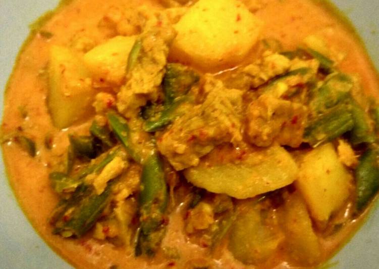 Resep Kari kentang buncis tempe vegetarian Oleh welldone