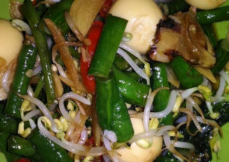 resep Cah sayur telur puyuh pedas