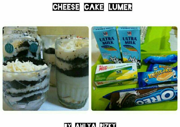 resep lengkap untuk Cheese cake lumer (anti ribet) anti mahal :D