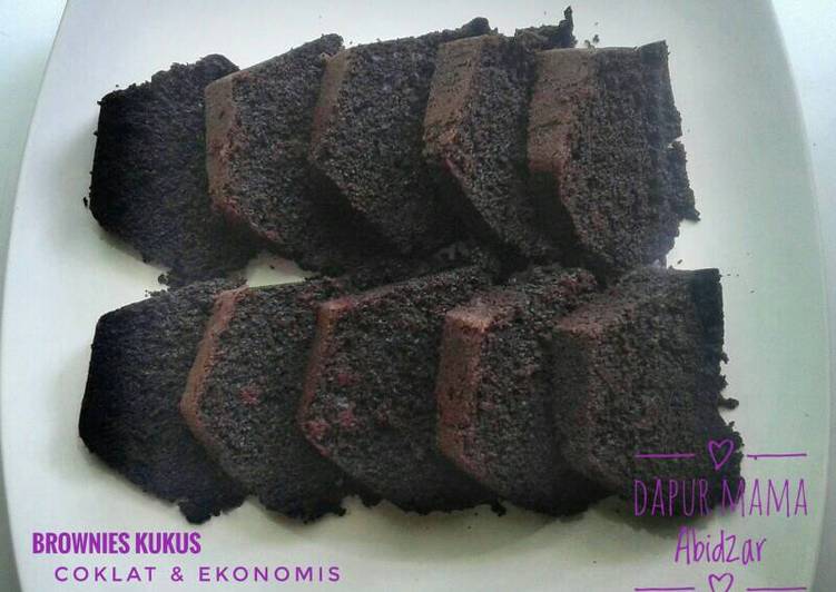 resep makanan Brownies Coklat Kukus Ekonomis <Serba 8sdm>