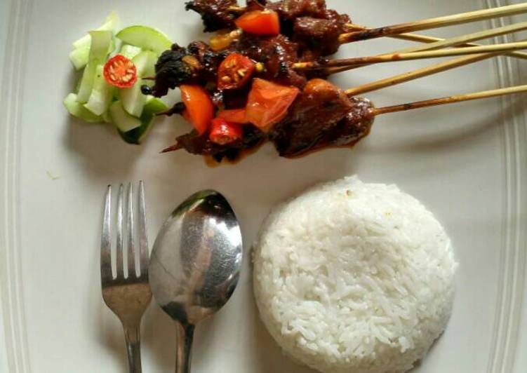 resep masakan Sate kambing praktis #KitaBerbagi