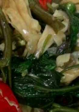 Tumis Kangkung Kembang Tahu