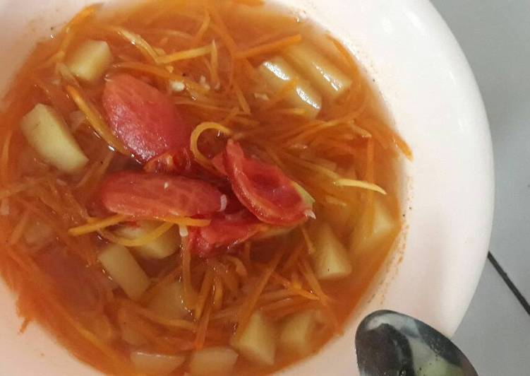 resep masakan Sayur sop wortel kentang