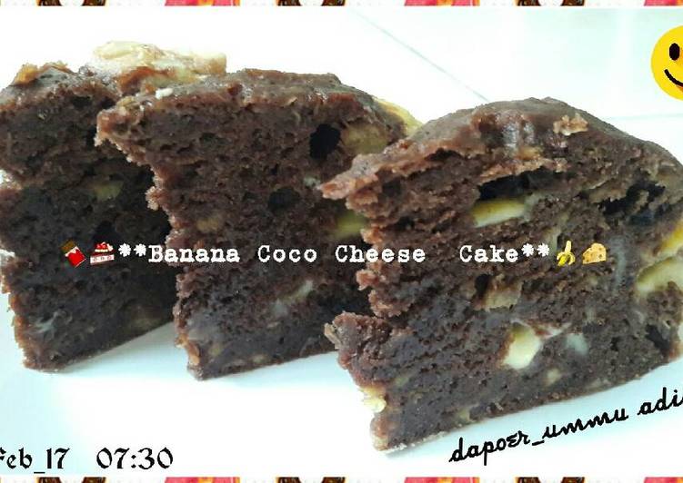 bahan dan cara membuat Banana Choco Cheese Cake