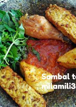 Sambal terasi plus ATT (Ayam, Tahu, Tempe)