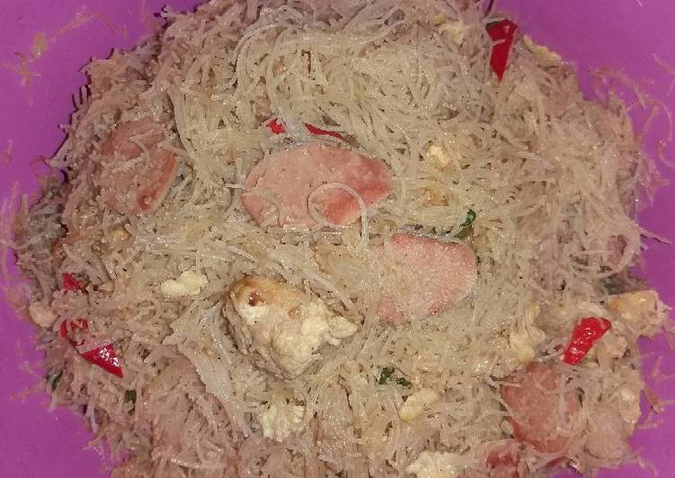 Resep Bihun goreng orak arik telur sosis Dari Diny Felis