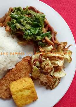 Usus goreng sambel ijo