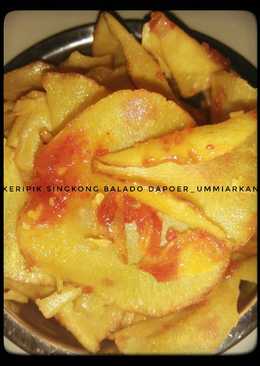 Keripik singkong balado