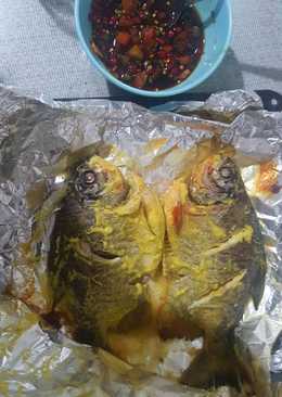 Ikan bawal bakar oven