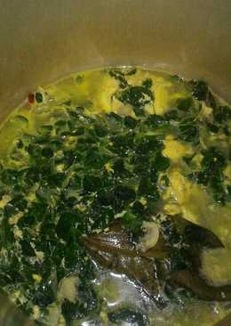 Gulai Putih Daun Marunggai/Kelor + Telor