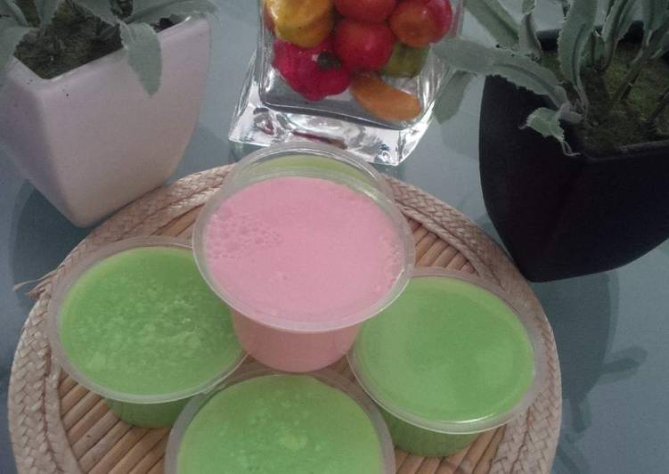 bahan dan cara membuat Puding silky puyo ala vietta ranie