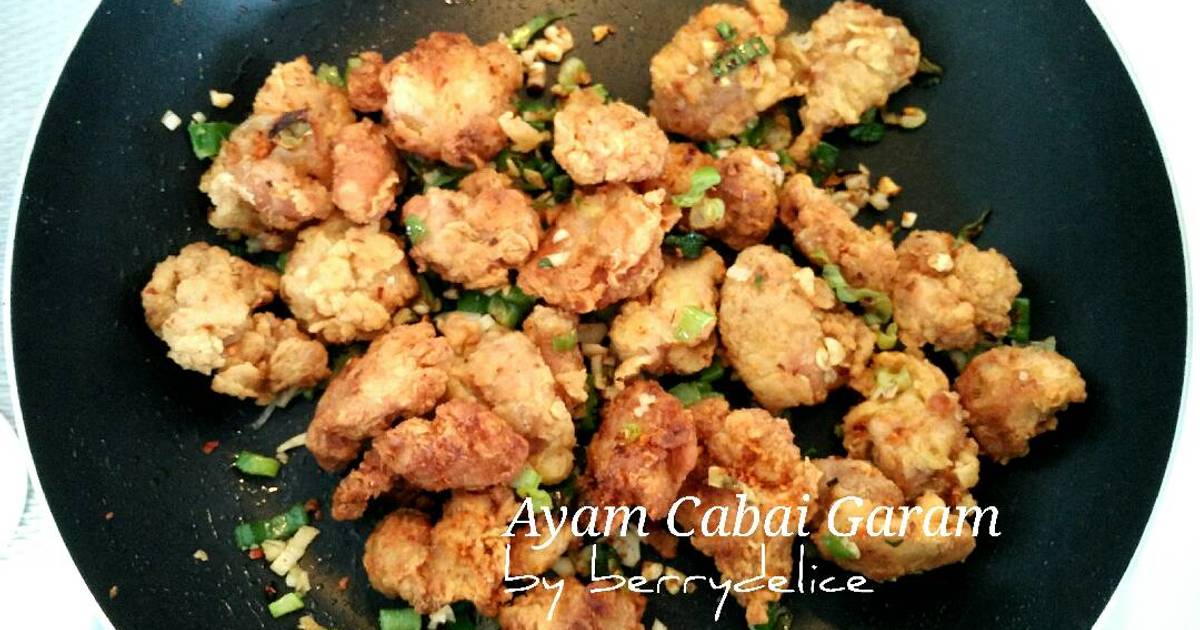 Resep Ayam Cabai Garam ala berrydelice