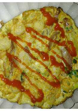 Telur dadar isi sosis&wortel