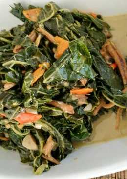 Teri Daun Pepaya Masak Santan