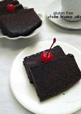 TRIPLE CHOCOLATE GLUTEN FREE STEAM BROWNIES CAKE