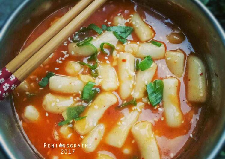 bahan dan cara membuat Tteokbokki