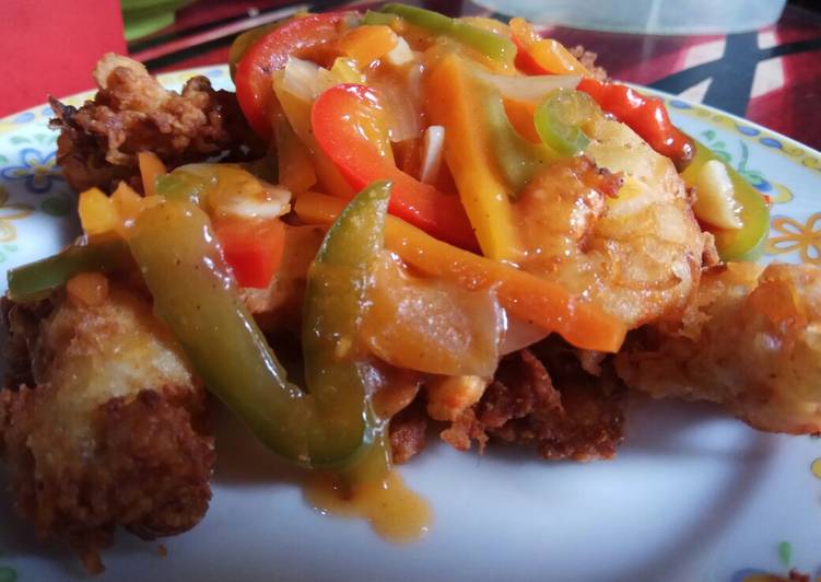 Udang Goreng Tepung saos paprika