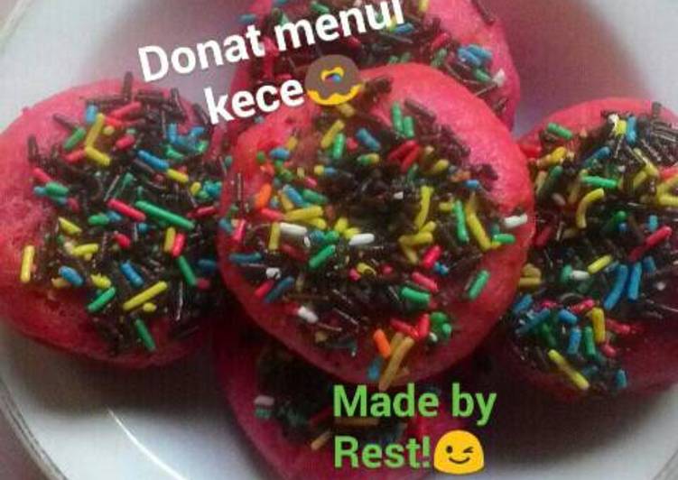 bahan dan cara membuat Donat menul kece #cookpadpeduli #kankerpayudara