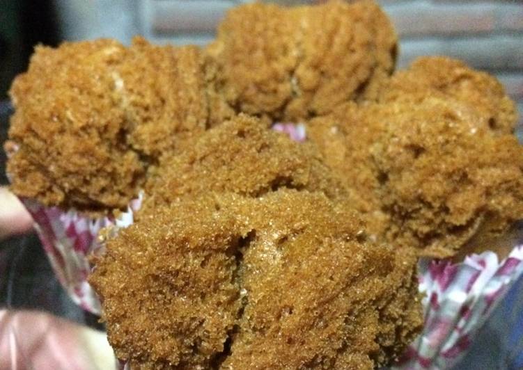 Resep Bolu kukus gula merah+jahe anti gagal, no mixer