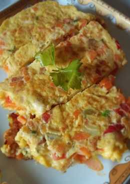 Omlet Telur Sayur warna warni