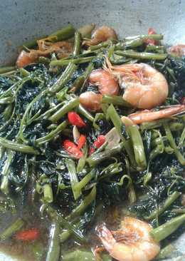 Oseng kangkung udang enak simple