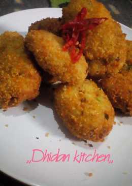 Potato croquettes (Kroket kentang isi wortel&daging cincang)