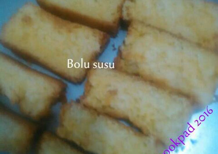 gambar untuk cara membuat Bolu susu campuran tepung beras