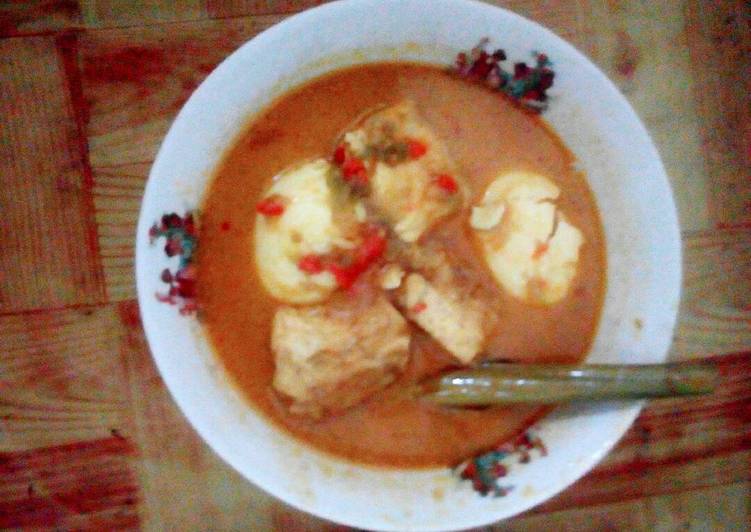 cara membuat Gulai Tahu Telur