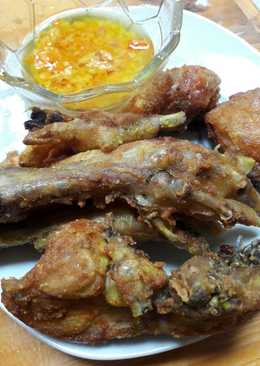Ayam goreng cressh dengan sambal korek