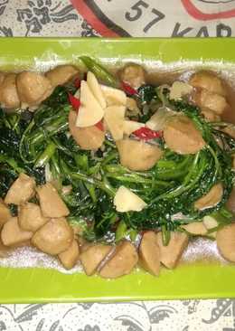 Tumis Kangkung dan Bakso