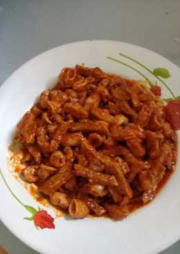 Balado cumi tempe goreng