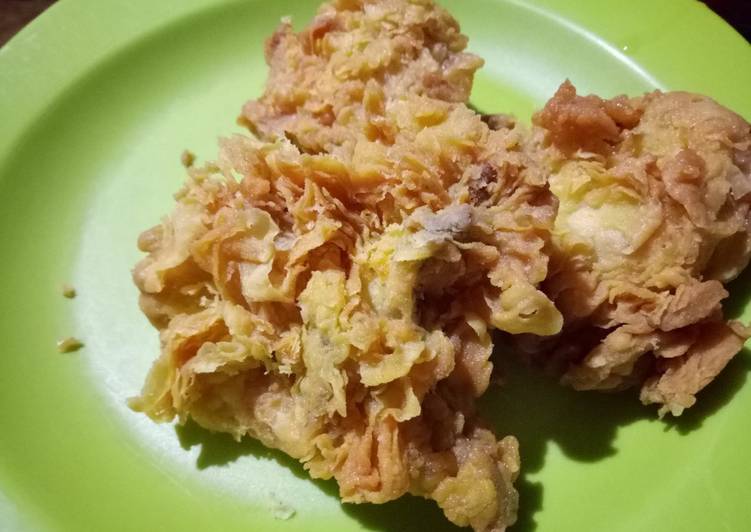 resep lengkap untuk Ayam goreng krispy ala KFC (crispy chicken)