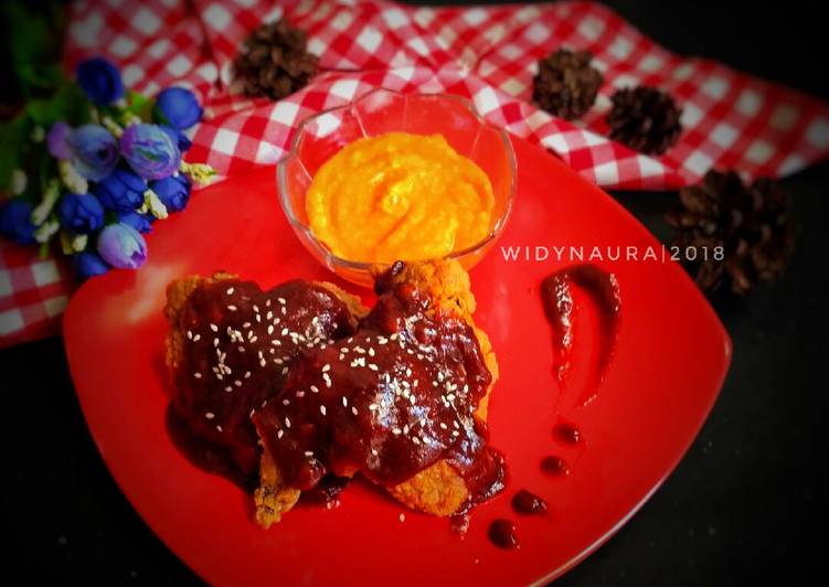 gambar untuk resep makanan Fire chiken wing ala richeese