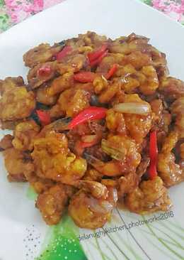 Udang goreng tepung saus teriyaki