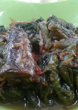 Tumis lompong ikan asin