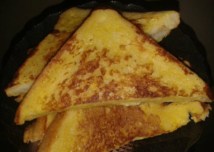 cara membuat Roti panggang telur teflon simple dan cepat