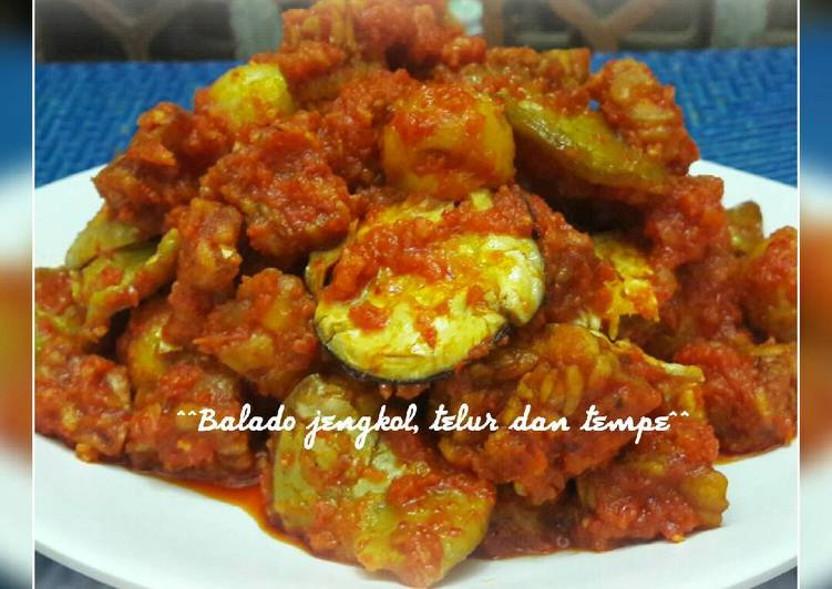 cara membuat Balado jengkol, telur dan tempe