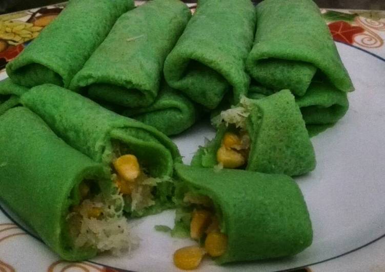 resep lengkap untuk Kue Dadar Gulung Jagung Manis