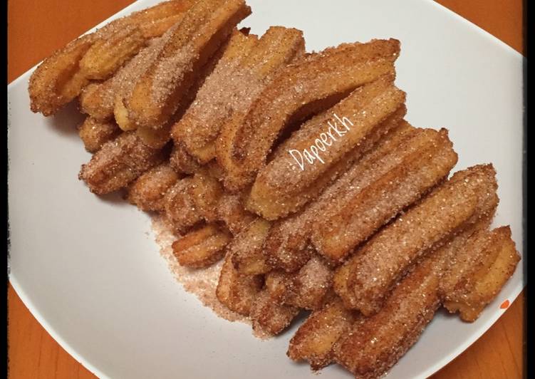 cara membuat Churros Cheese Cinnamon (#postingrame2_gorengan)