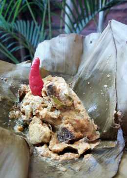 Pepes ayam pedas